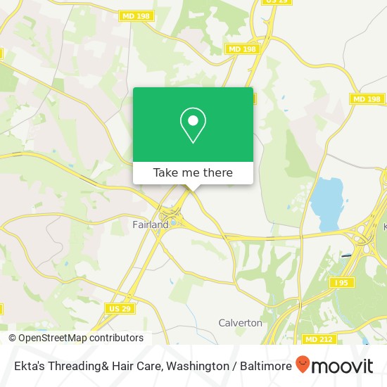 Ekta's Threading& Hair Care map