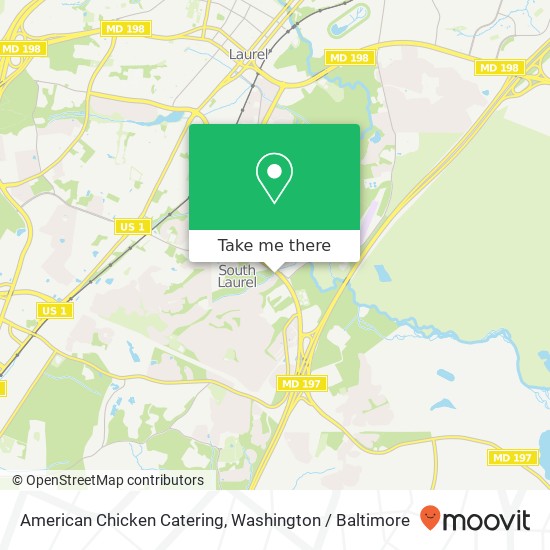 Mapa de American Chicken Catering