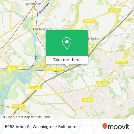 5953 Arbor St, Hyattsville, MD 20781 map