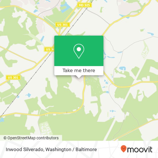 Mapa de Inwood Silverado, White Plains, MD 20695