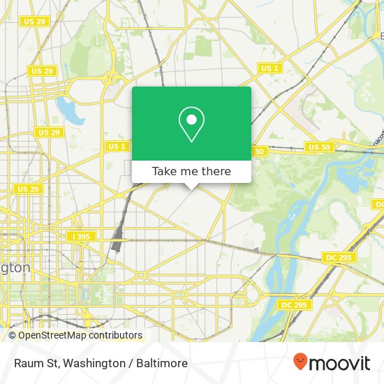 Raum St, Washington, DC 20002 map