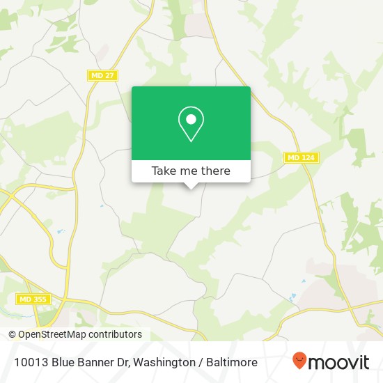 Mapa de 10013 Blue Banner Dr, Germantown, MD 20876