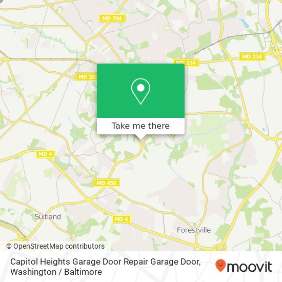 Capitol Heights Garage Door Repair Garage Door, 1444 Addison Rd S map