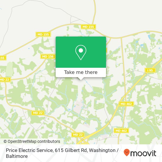 Mapa de Price Electric Service, 615 Gilbert Rd