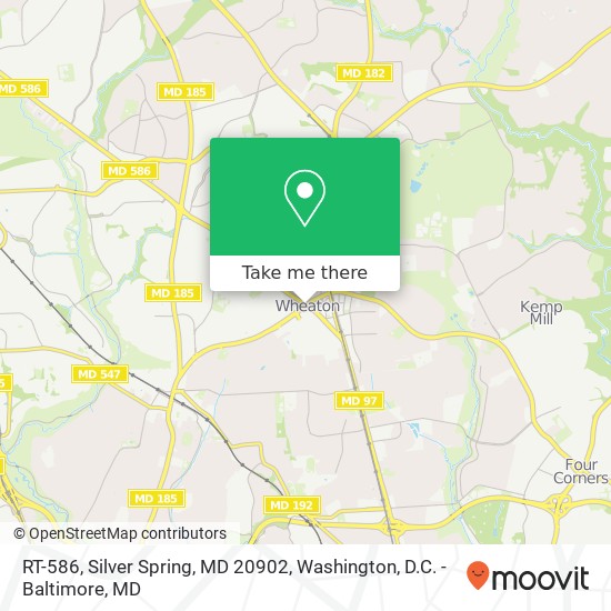 RT-586, Silver Spring, MD 20902 map