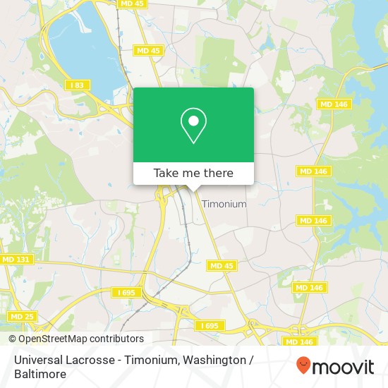 Mapa de Universal Lacrosse - Timonium, 2060 York Rd