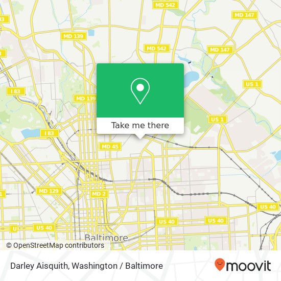 Darley Aisquith, Baltimore, MD 21218 map