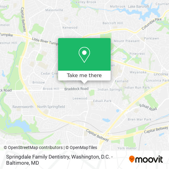 Mapa de Springdale Family Dentistry