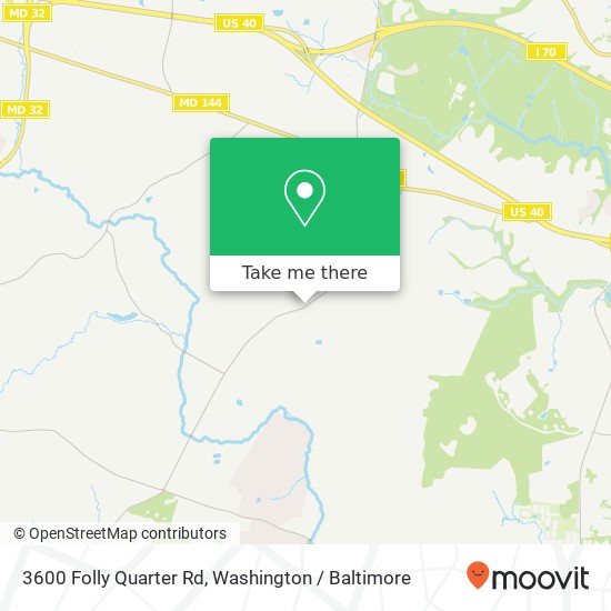 Mapa de 3600 Folly Quarter Rd, Ellicott City, MD 21042