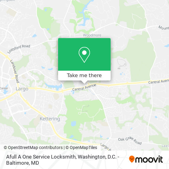 Afull A One Service Locksmith map