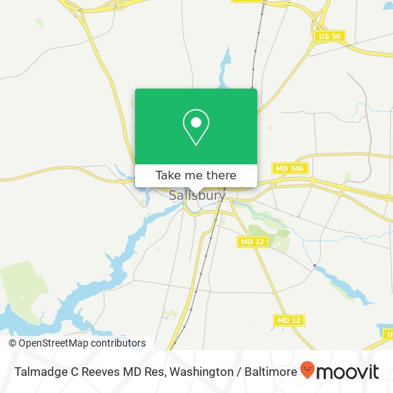 Talmadge C Reeves MD Res, 232 W Church St map