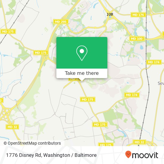 1776 Disney Rd, Severn, MD 21144 map