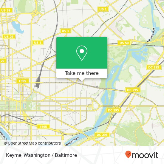 Mapa de Keyme, 1601 Maryland Ave NE