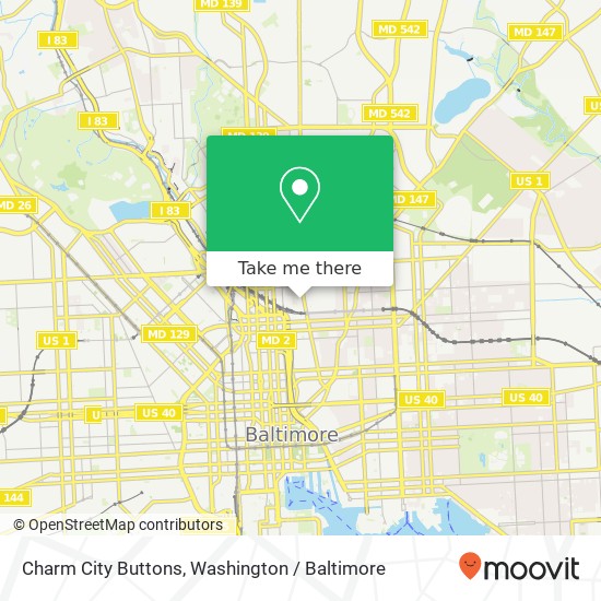 Mapa de Charm City Buttons, 440 E Oliver St