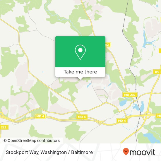 Mapa de Stockport Way, Upper Marlboro, MD 20772