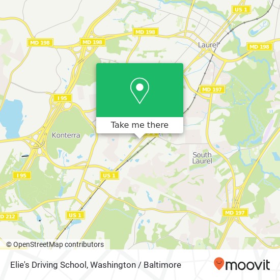 Elie's Driving School, 13400 Baltimore Ave map