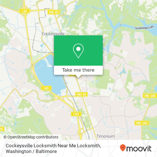 Cockeysville Locksmith Near Me Locksmith, 26 Cranbrook Rd map