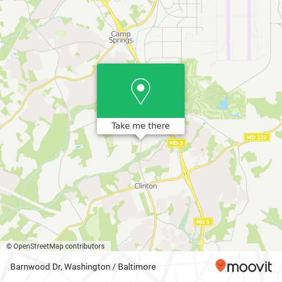 Mapa de Barnwood Dr, Clinton, MD 20735