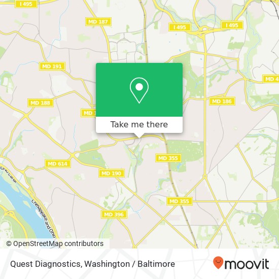 Quest Diagnostics, 5000 Bradley Blvd map