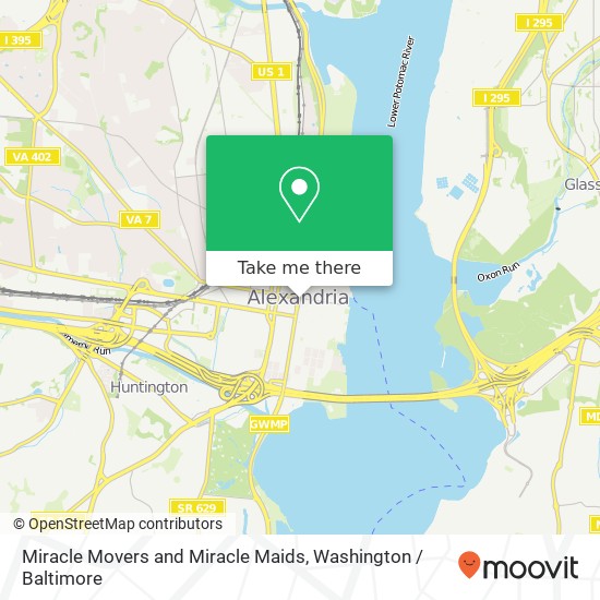 Mapa de Miracle Movers and Miracle Maids, S Washington St