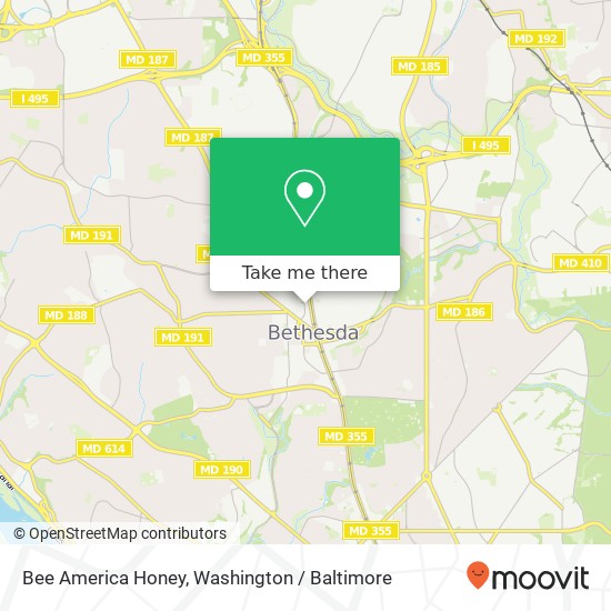 Mapa de Bee America Honey, Norfolk Ave