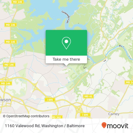 1160 Valewood Rd, Towson, MD 21286 map