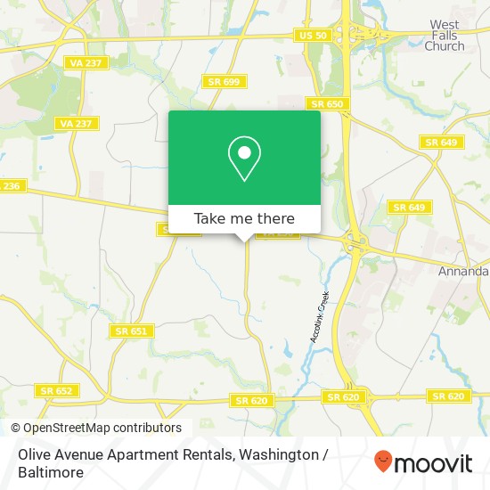 Mapa de Olive Avenue Apartment Rentals, 4108 Wakefield Chapel Rd