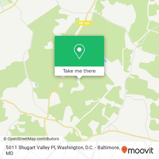 Mapa de 5011 Shugart Valley Pl, La Plata, MD 20646