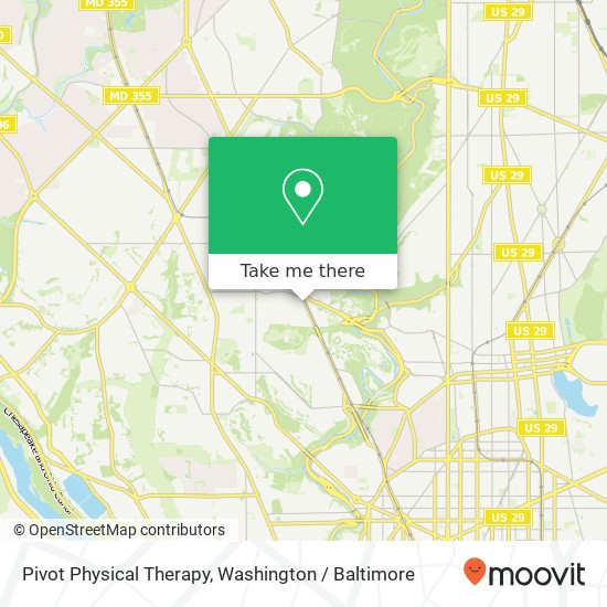Mapa de Pivot Physical Therapy, 3508 Connecticut Ave NW