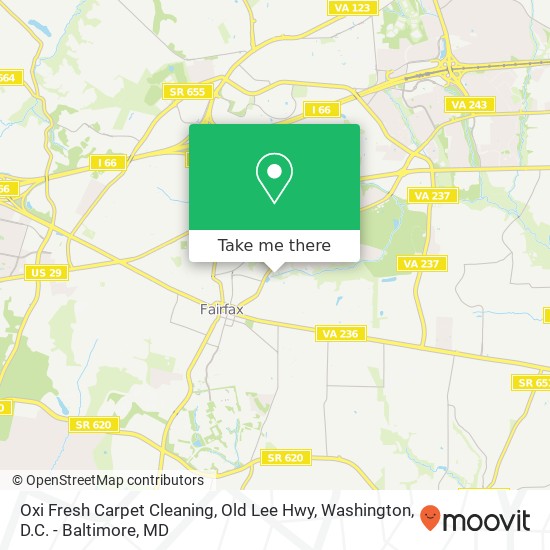 Oxi Fresh Carpet Cleaning, Old Lee Hwy map