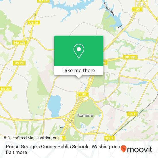 Prince George's County Public Schools, 14800 Sweitzer Ln map