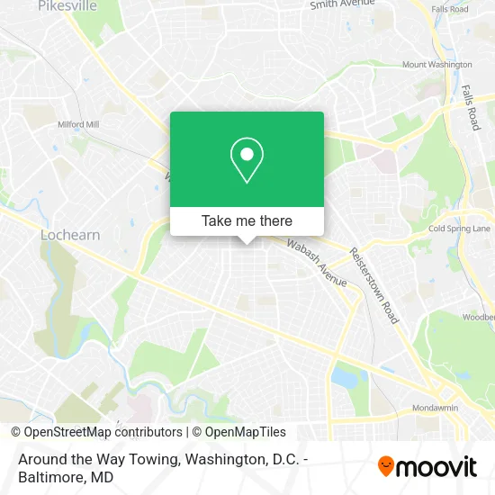 Mapa de Around the Way Towing