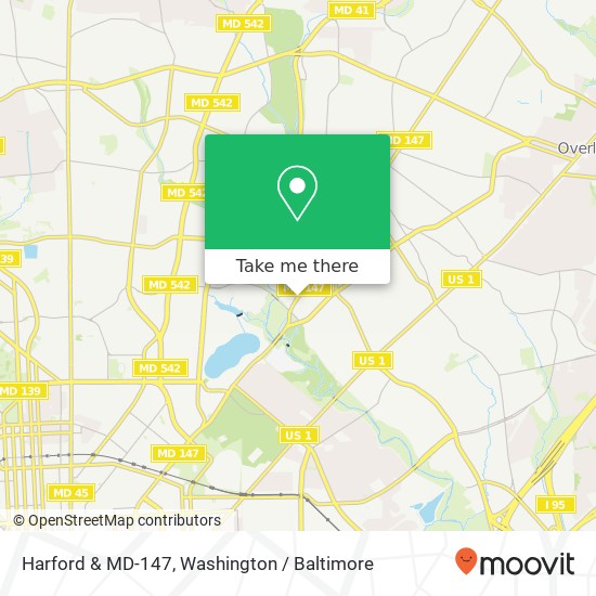 Harford & MD-147, Baltimore (HAMILTON), MD 21214 map