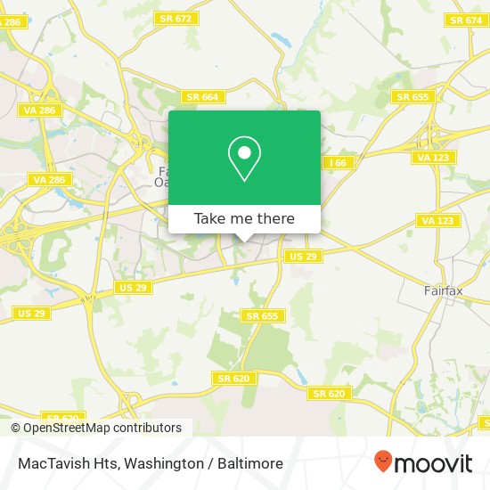 Mapa de MacTavish Hts, Fairfax, VA 22030