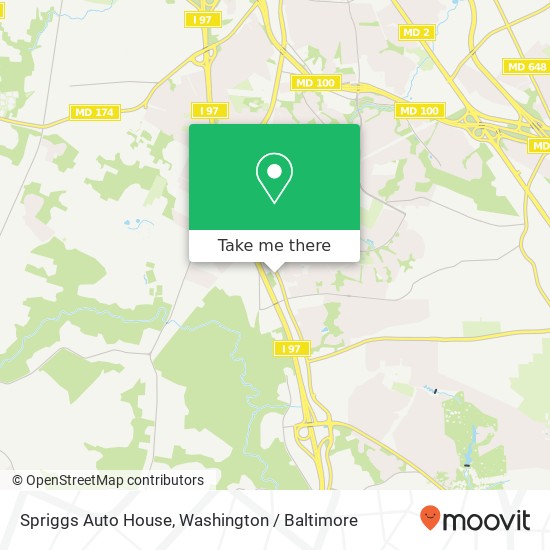 Mapa de Spriggs Auto House, 8224 Veterans Hwy