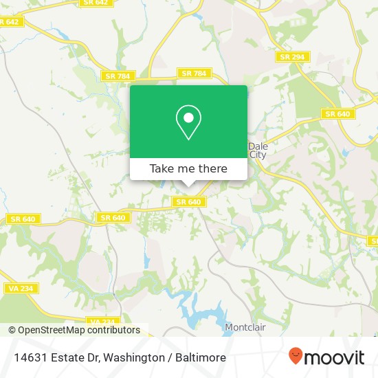 14631 Estate Dr, Woodbridge, VA 22193 map