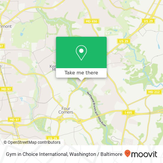 Mapa de Gym in Choice International, Columbia Pike
