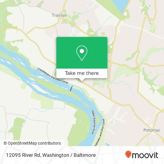 Mapa de 12095 River Rd, Potomac, MD 20854
