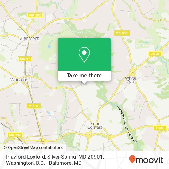 Playford Loxford, Silver Spring, MD 20901 map