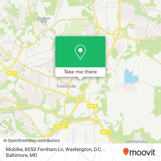 Mobike, 8050 Fernham Ln map