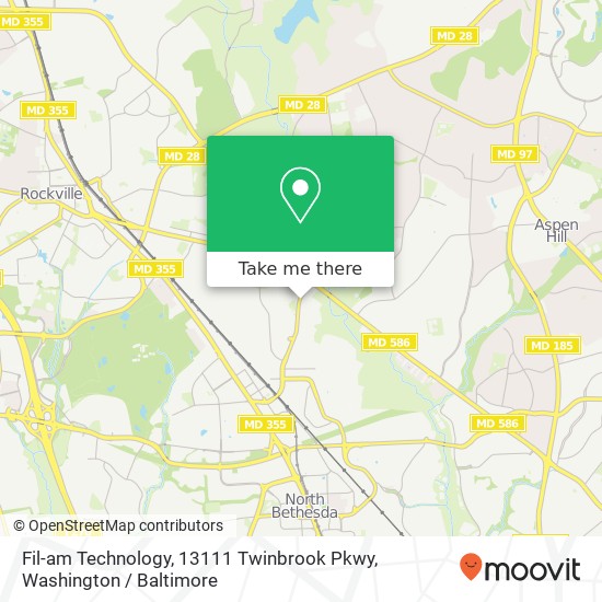 Mapa de Fil-am Technology, 13111 Twinbrook Pkwy