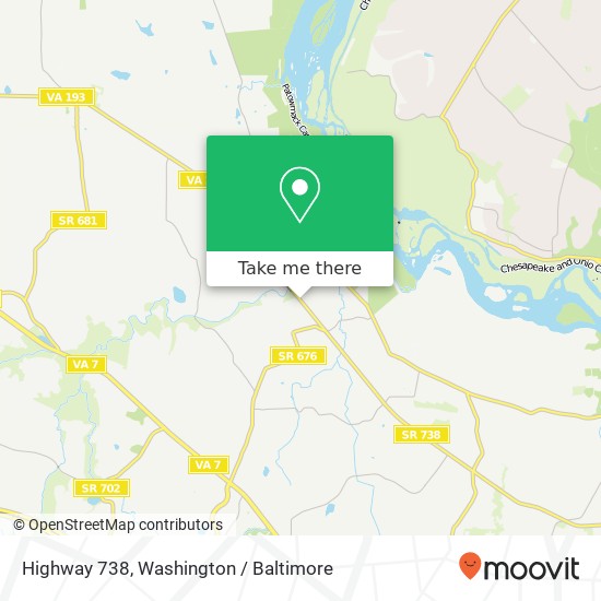 Mapa de Highway 738, McLean, VA 22102