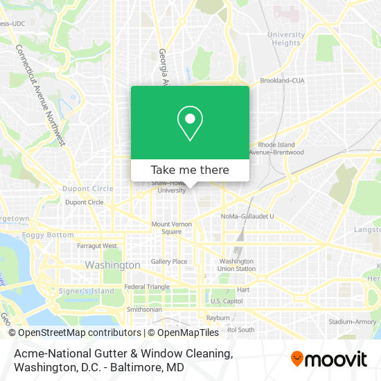 Acme-National Gutter & Window Cleaning map