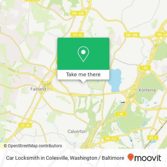 Mapa de Car Locksmith in Colesville, 13606 Colgate Way