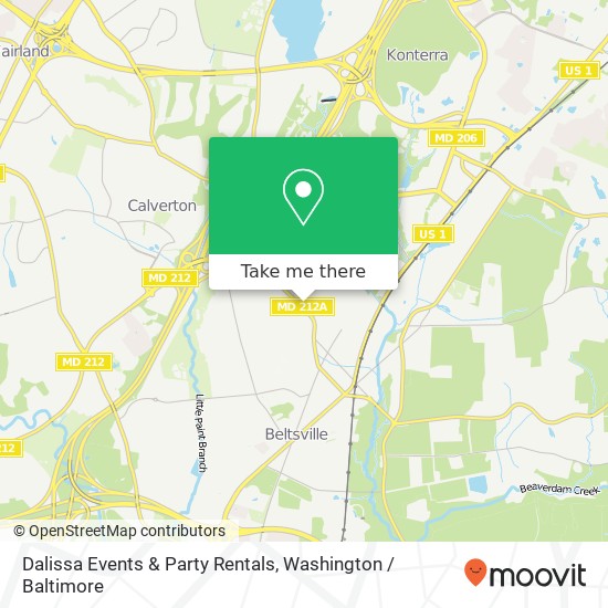 Dalissa Events & Party Rentals map