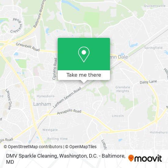 DMV Sparkle Cleaning map