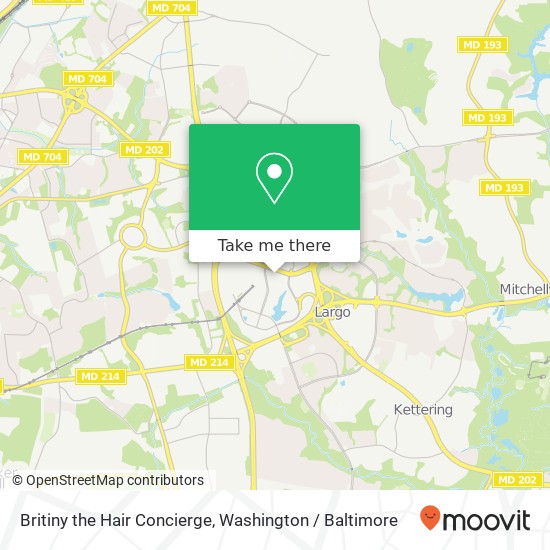 Britiny the Hair Concierge map