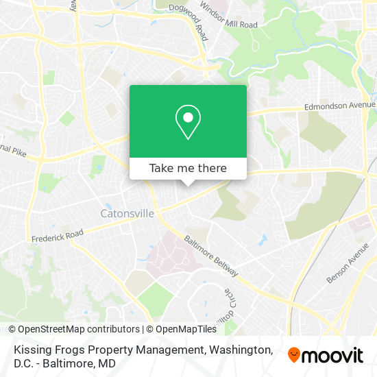 Kissing Frogs Property Management map