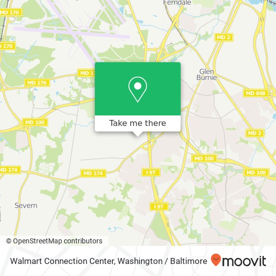 Mapa de Walmart Connection Center, 407 George Clauss Blvd