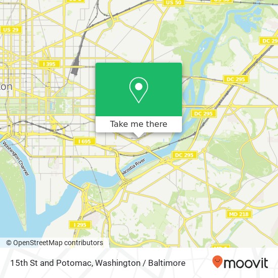 15th St and Potomac, Washington, DC 20003 map